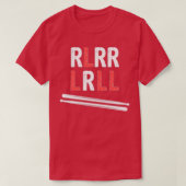 Drummer Paradiddle Sticks Drum RLRR LRLL Design  Tシャツ (デザイン正面)