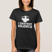Drummer  Silence Destroyer Tシャツ (正面)