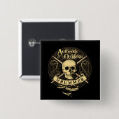 DRUMMER Skull Snare Drum Drumsticks Drumming Butto 缶バッジ (正面&裏面)