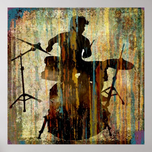 Drummer Streak、著作権Karen J Williams ポスター (正面)