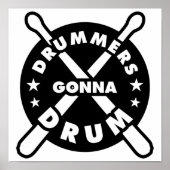 Drummers Gonna Drum ポスター (正面)