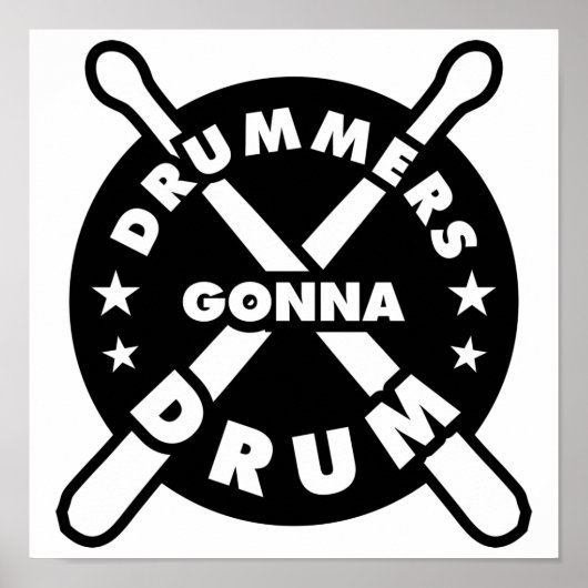 Drummers Gonna Drum ポスター (正面)