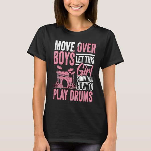 Drumming Player Apparel Drummer Quote Drumset for  Tシャツ (正面)