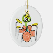 Drumming Stickman セラミックオーナメント (右)