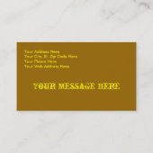 Drummnerか打楽器の名刺 名刺 (裏面)