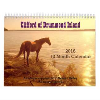 "Drummondの島" 2018のカレンダーのClifford カレンダー