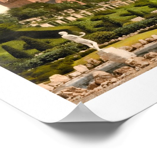 Drummond Castle、Perthshire Scotland ポスター (角)