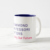 Drummond Montessoriの問題のマグ ツートーンマグカップ (正面右)