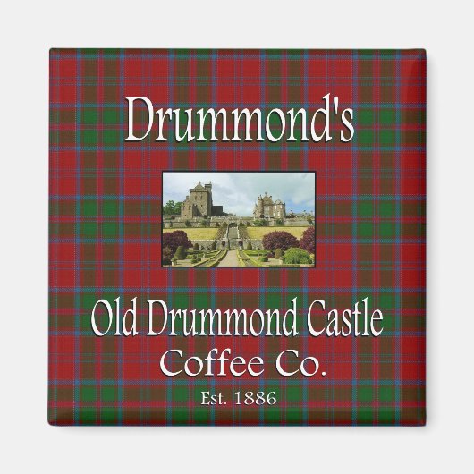 Drummond's Old Drummond Castle Coffee Co. Magnet マグネット (正面)
