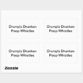 Drumpの酔っぱらいウンコ笛 Hankamer Artjunkhaus 長方形シール (シート)