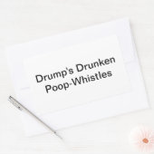 Drumpの酔っぱらいウンコ笛 Hankamer Artjunkhaus 長方形シール (封筒)
