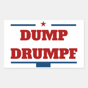 Drumpfのダンプ 長方形シール