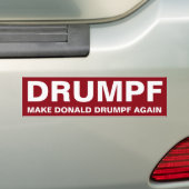 DrumpfはドナルドDrumpfを再度作ります バンパーステッカー (車上)