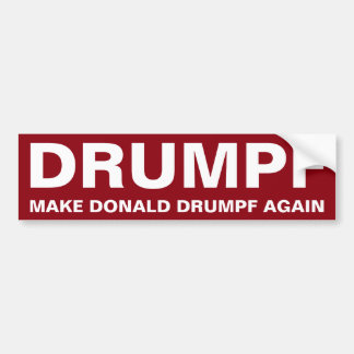 DrumpfはドナルドDrumpfを再度作ります バンパーステッカー