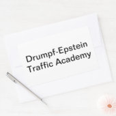 Drumpf – エプスタイン人身売買ハンカマーアルチュンクハウス 長方形シール (封筒)