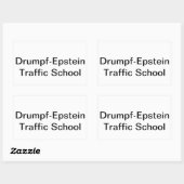 Drumpf – エプスタイン人身売買ハンカマーアルチュンクハウス 長方形シール (シート)
