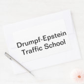 Drumpf – エプスタイン人身売買ハンカマーアルチュンクハウス 長方形シール (封筒)