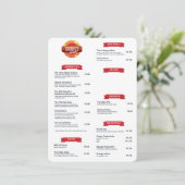 「Drumpf's Diner」メニュー メニュー (スタンド正面)