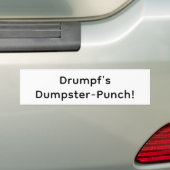 Drumpf's Dumpster-Punch! Hankamer Artjunkhaus Yum! バンパーステッカー (車上)