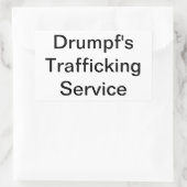 Drumpf's Trafficking Service Hankamer Artjunkhaus 長方形シール (バッグ)