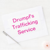 Drumpf's Trafficking Service Hankamer Artjunkhaus 長方形シール (封筒)