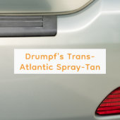 Drumpf's Tranny Spray-Tan Hankamer Artjunkhaus Art バンパーステッカー (車上)