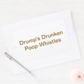 Drump's Drunken Poop-Whistles Hankamer Artjunkhaus 長方形シール (封筒)