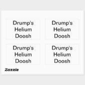 Drump's Helium Doosh Hankamer Artjunkhaus Yummy 長方形シール (シート)