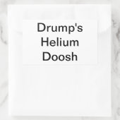 Drump's Helium Doosh Hankamer Artjunkhaus Yummy 長方形シール (バッグ)