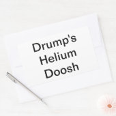 Drump's Helium Doosh Hankamer Artjunkhaus Yummy 長方形シール (封筒)