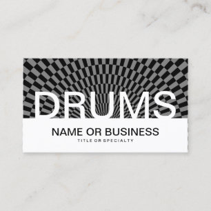 DRUMSはっきりしたチェック 名刺
