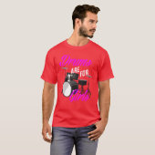 Drums Are For Girls Funny Drummer Gift gift Tシャツ (正面フル)