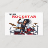 Drums Instructor Business Card 名刺 (裏面)