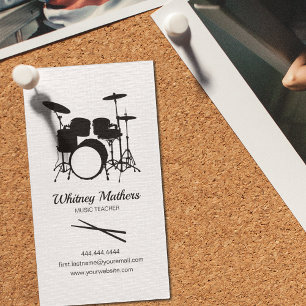 Drums Music Teacher Drummer Instructor 名刺