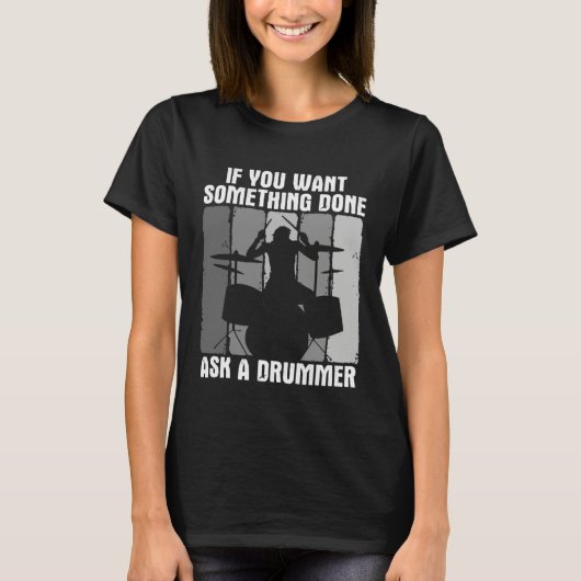 Drums Musician Player For A Drummer 2 Tシャツ (正面)