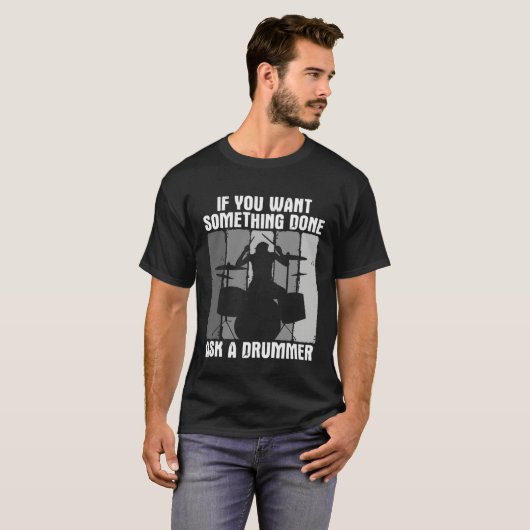 Drums Musician Player For A Drummer 2 Tシャツ (正面フル)