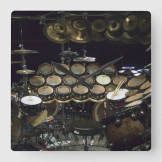 Drums Power スクエア壁時計