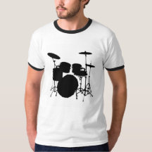 Drumsetの男性Tシャツ