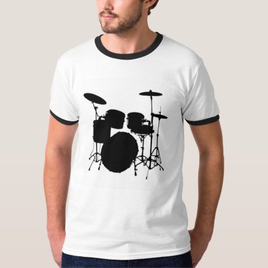 Drumsetの男性Tシャツ Tシャツ (正面)