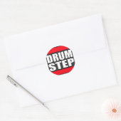 DRUMSTEPドラムとバスとダブステップ ラウンドシール (封筒)