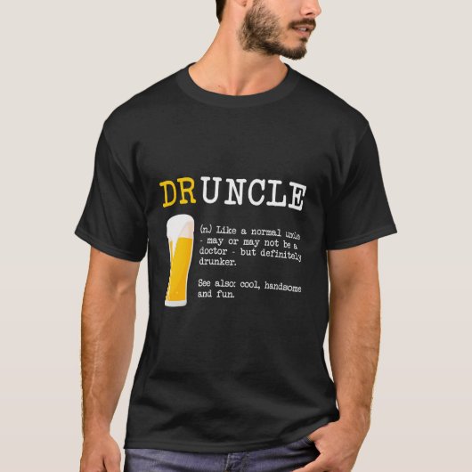 Drunckle Druncle Tシャツ - 辞書の定義 (正面)