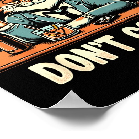 Drunk Cigs Don't Count Funny Cigarette Humor Smoki ポスター (角)