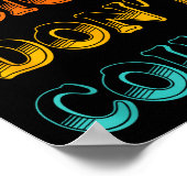 Drunk Cigs Don't Count Vintage Apparel  ポスター (角)