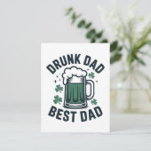 Drunk Dad Best Dad Irish Party Humor シーズンカード (スタンド正面)