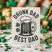 Drunk Dad Best Dad St Patrick Humor シーズンカード