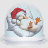 Drunk Duck Christmas Snow Globe (正面)
