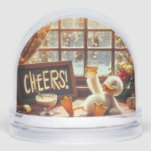 Drunk Duck Christmas Snow Globe (正面)