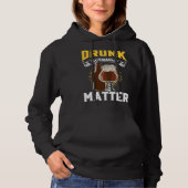 Drunk Husband Matter Beer For Husband And Wife  2 パーカ (正面)