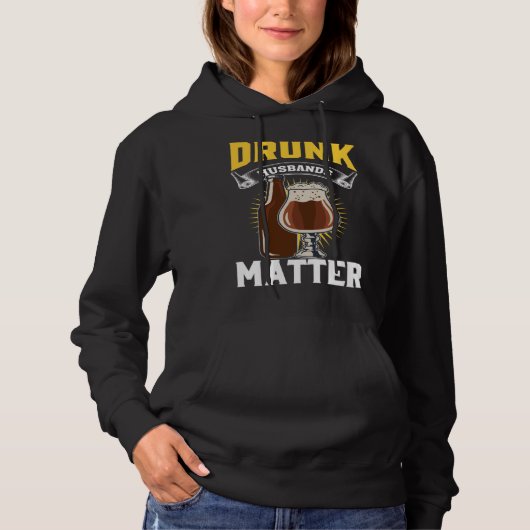Drunk Husband Matter Beer For Husband And Wife  2 パーカ (正面)