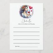 Drunk in Love Bridal Shower アドバイスカード (正面)